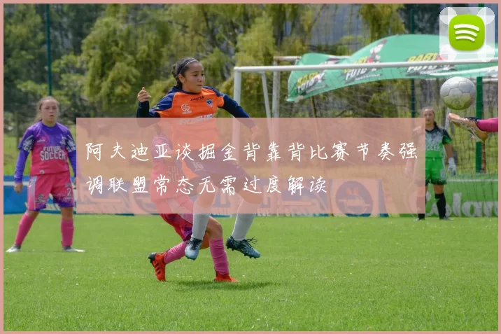 阿夫迪亚谈掘金背靠背比赛节奏强调联盟常态无需过度解读